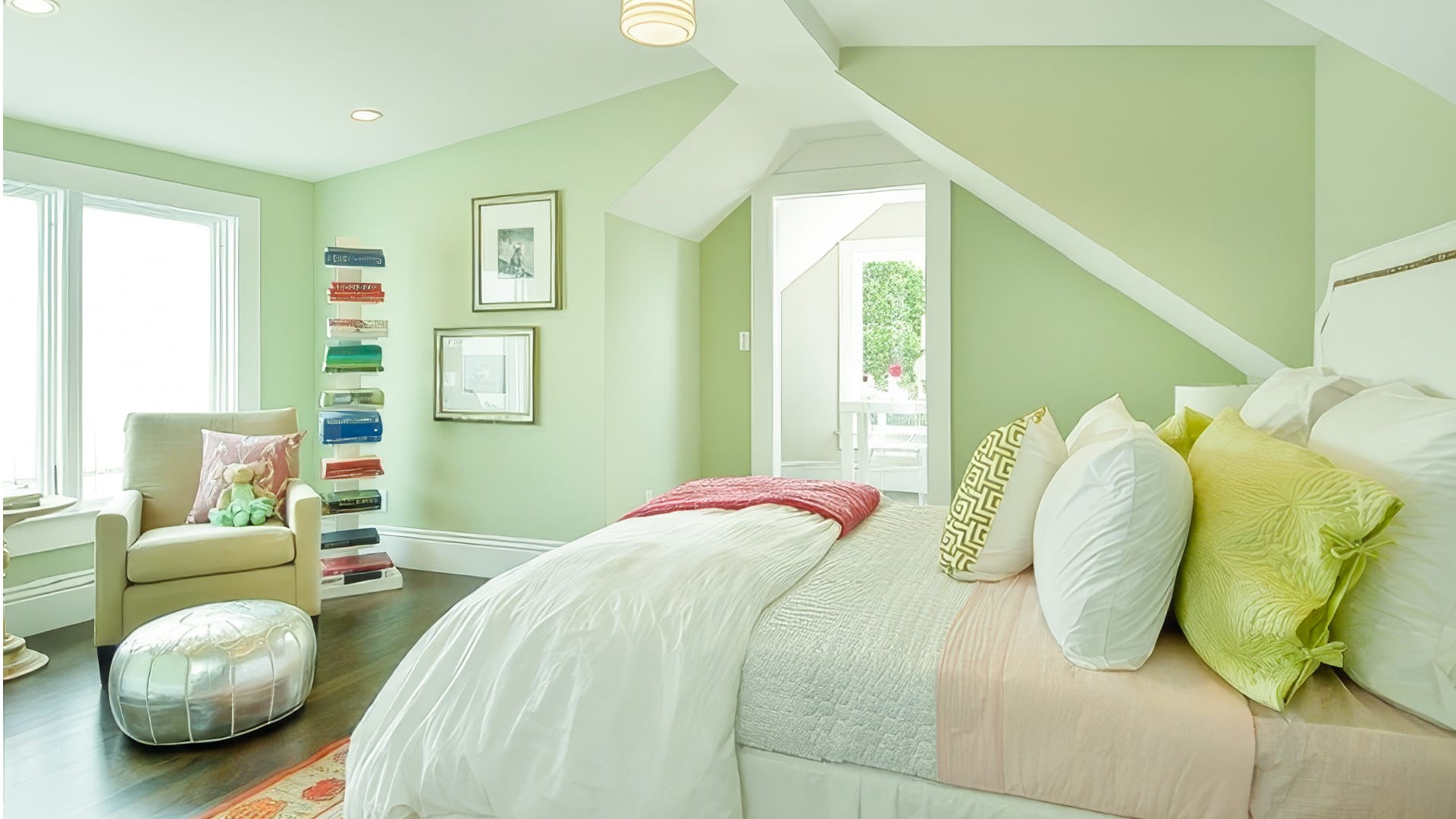 Phòng màu xanh lá hợp với bản mệnh Mậu Tuất 2018